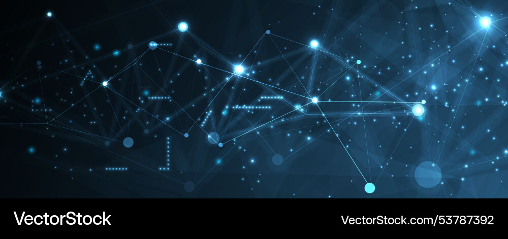 Connected networks in a digital worl abstract Connected networks in a digital worl abstract vector image