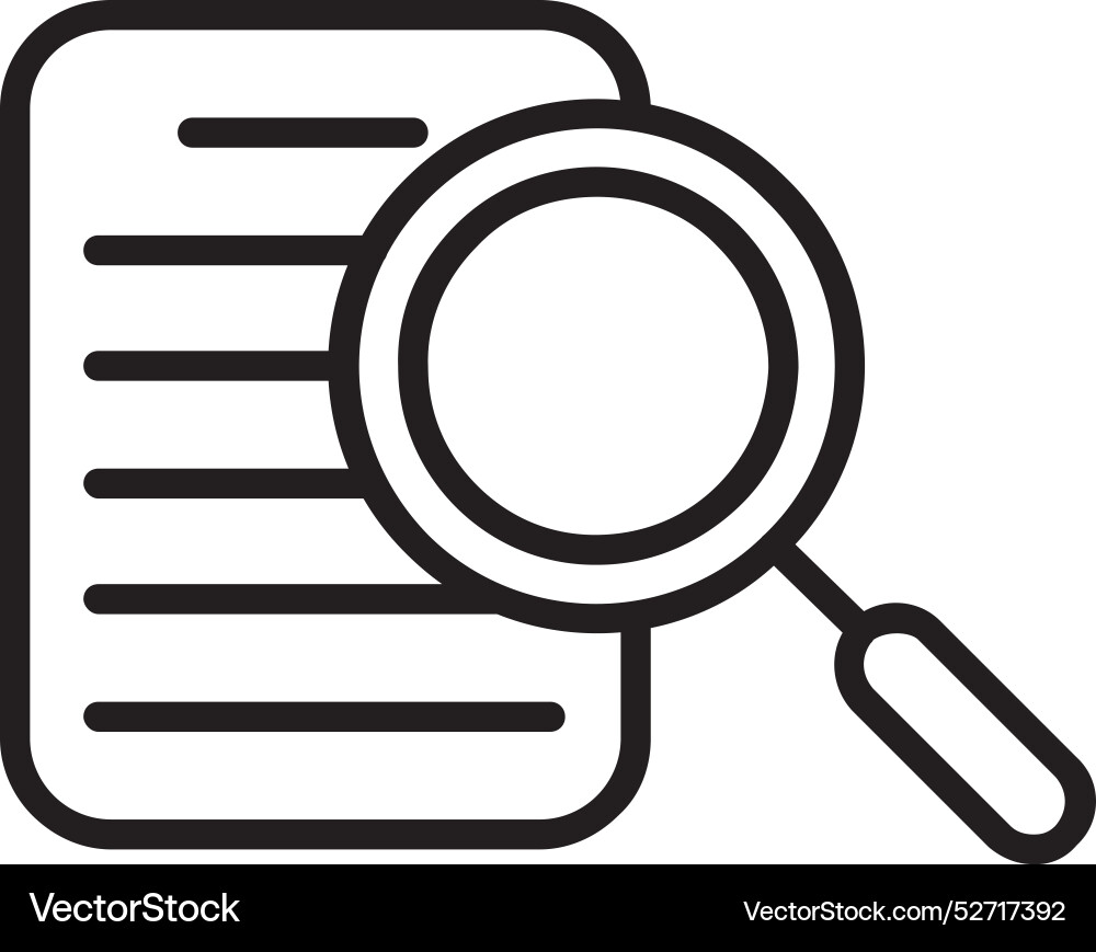 Finding line icon design Vector Image