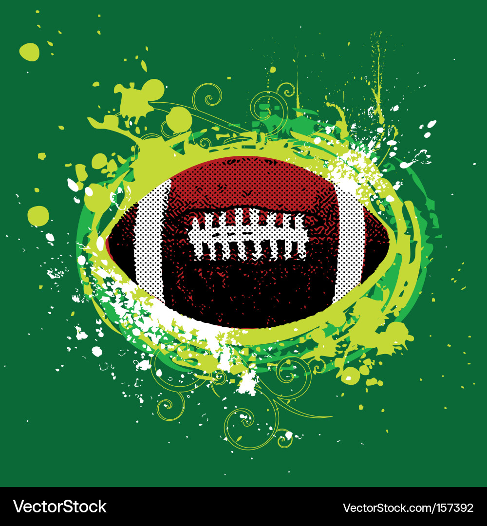 Rugged Football Vector Image