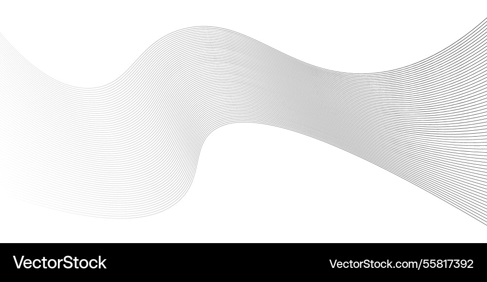 Smooth flowing wave gradient dots background Smooth flowing wave gradient dots background vector image