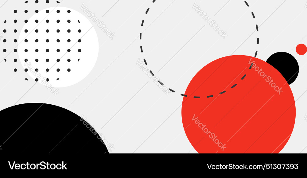 Seamless round pattern background with shapes vector image