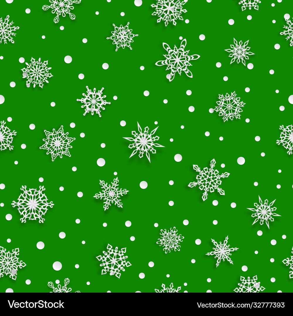 Winter Snowflake Pattern vector image