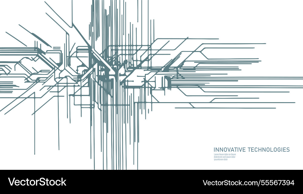 Futuristic circuit board pattern digital lines Futuristic circuit board pattern digital lines vector image
