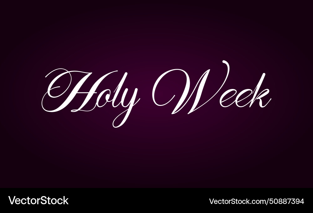 Polaris holy week text design and gradient Polaris holy week text design and gradient vector image