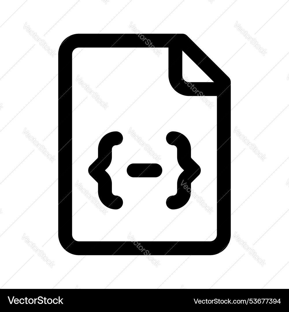 Programming file vector image