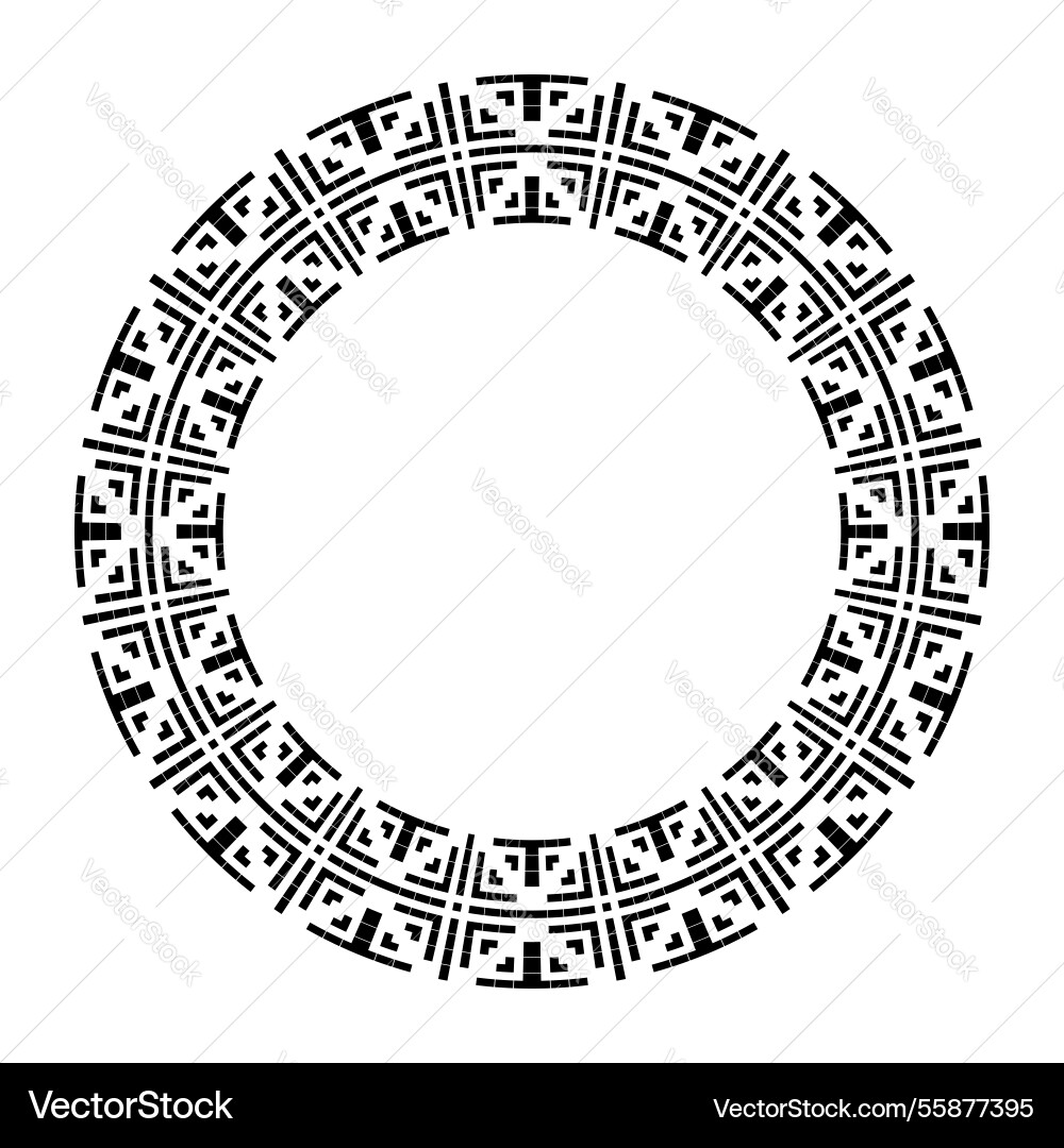 Circle pattern for decorative frame vector image