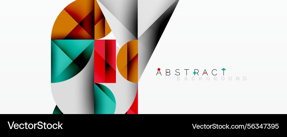 Geometric shapes overlap creating modern design Geometric shapes overlap creating modern design Vector Image