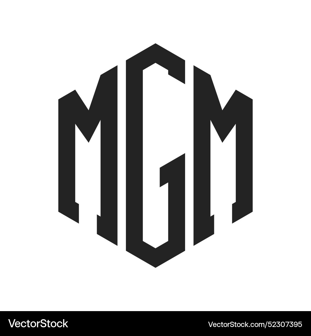 mgmです。 Mgm logo design initial letter monogram – Royalty-Free Vector