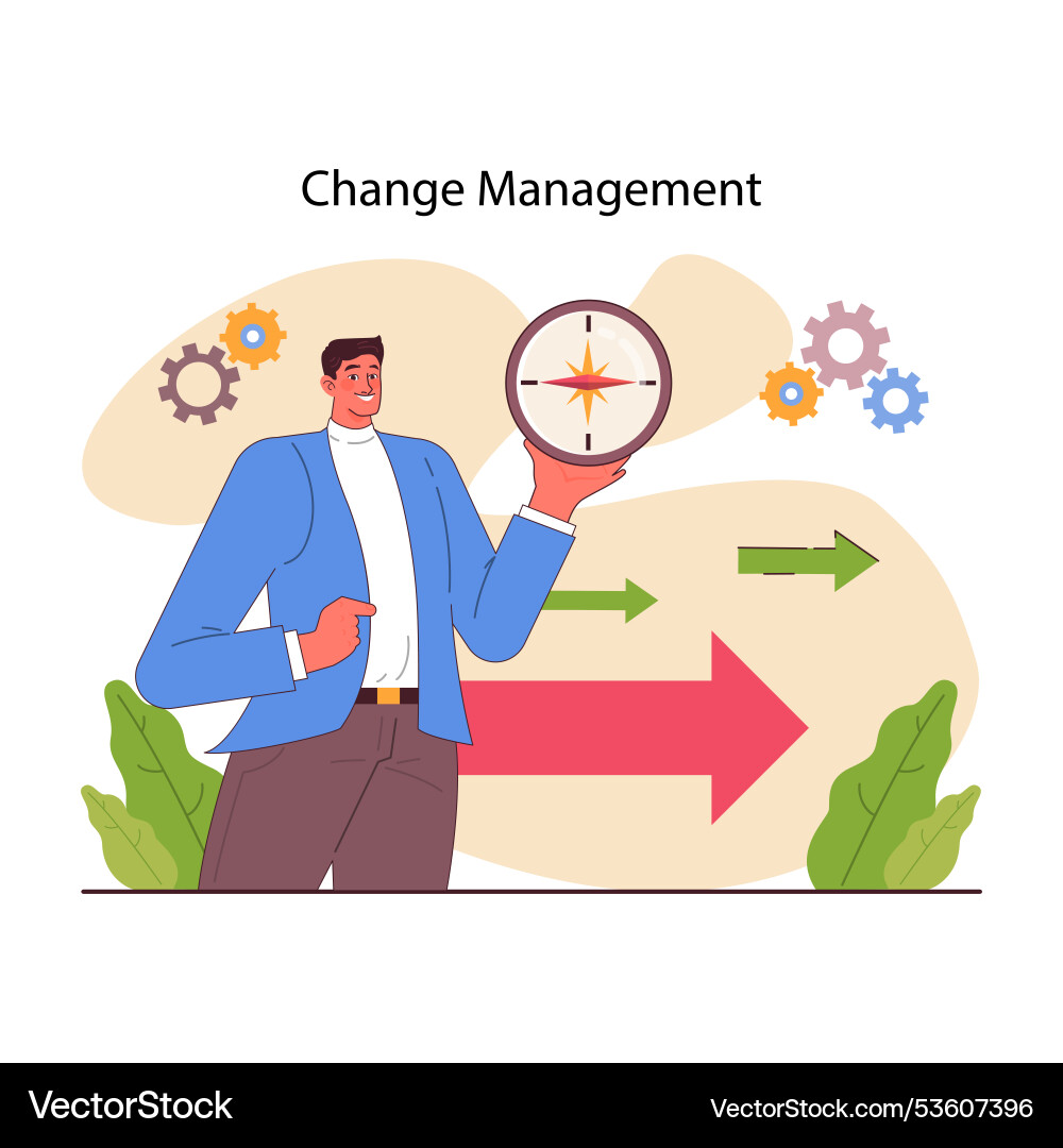 Business processes optimization change management Business processes optimization change management vector image