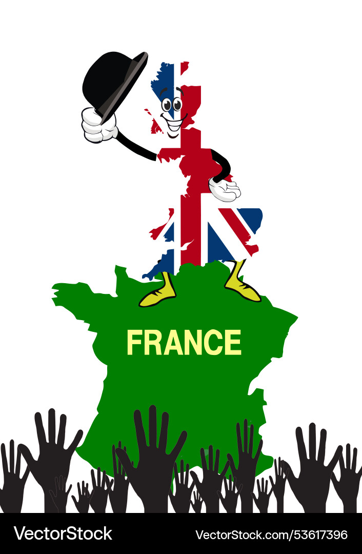 Großbritannien steht auf Franchise mit Publikum Großbritannien steht auf Franchise mit Publikum vektorbild