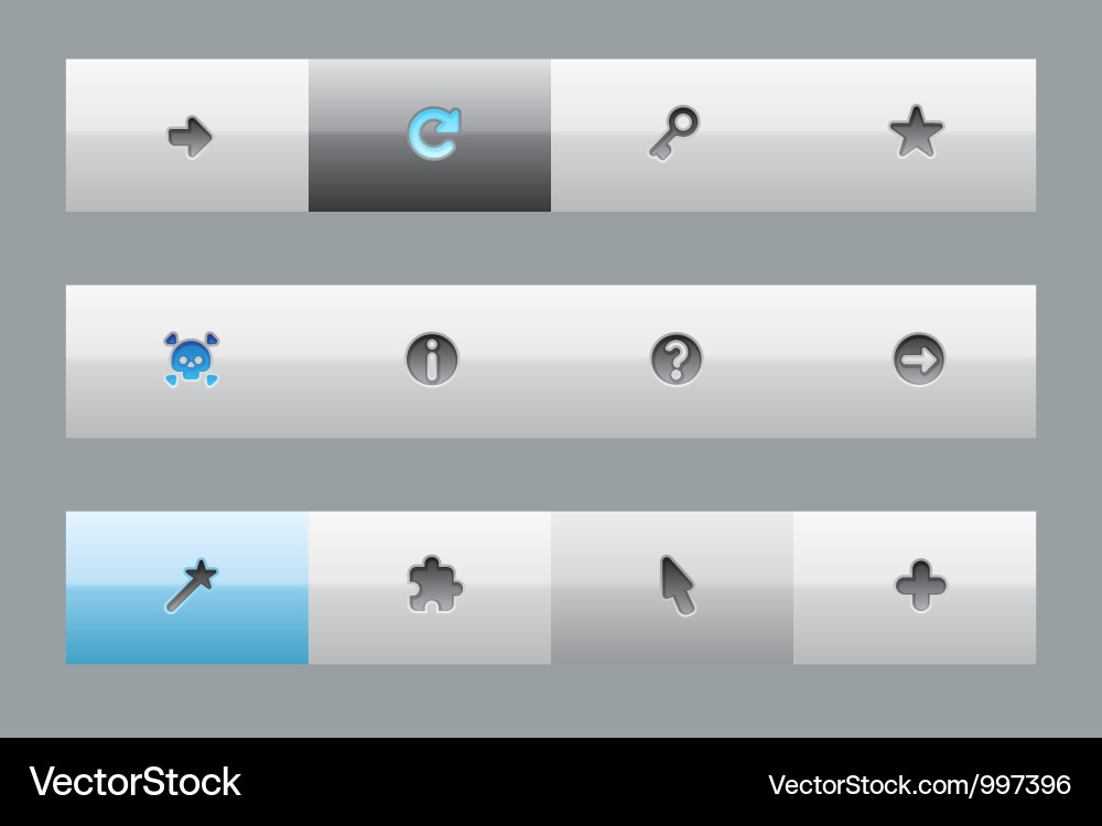 Interface buttons for signs Vector Image
