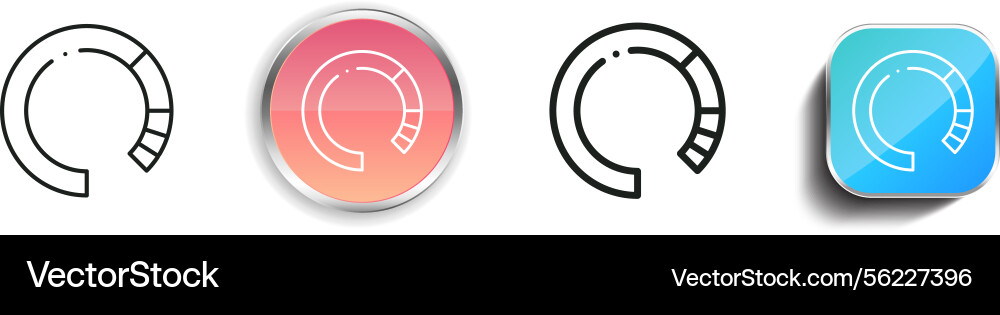 Laden Icon dünne lineare regelmäßige und Schaltfläche Stil Laden Icon dünne lineare regelmäßige und Schaltfläche Stil vektorbild