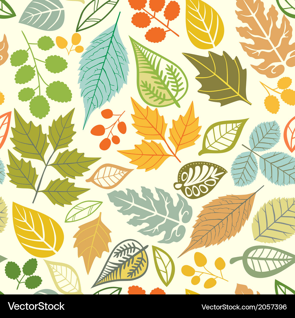 Seamless pattern with leaf abstract texture Vector Image