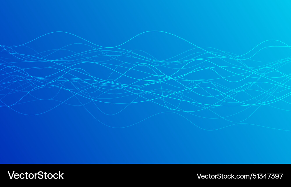 Abstract gradient background with wave beams vector image