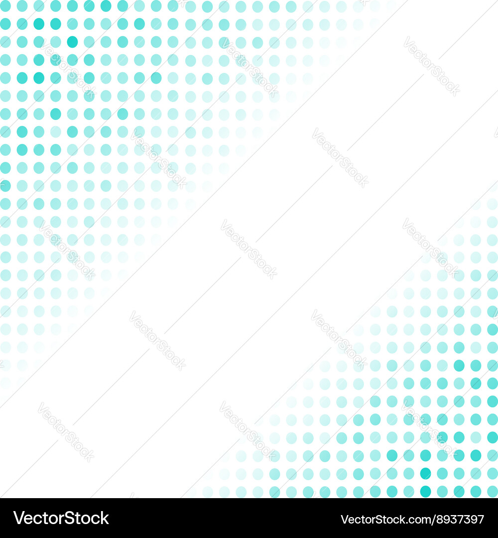 Halftone Azure Dot Pattern Vector Image