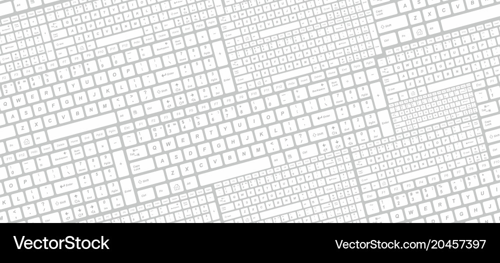 Seamless pattern with keyboard Vector Image