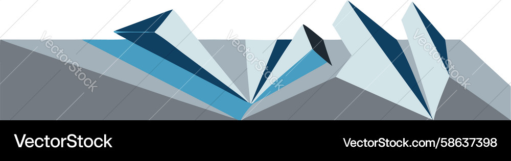 Dynamic Angular Geometric Forms Vector Image