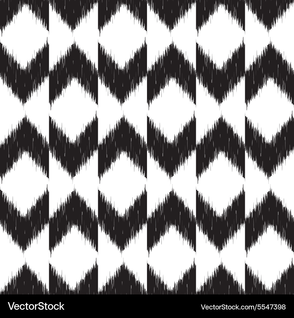 Ikat seamless pattern Royalty Free Vector Image