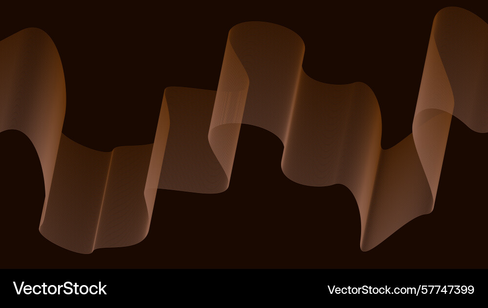 Blend curved wavy lines background brown gradient Blend curved wavy lines background brown gradient Vector Image
