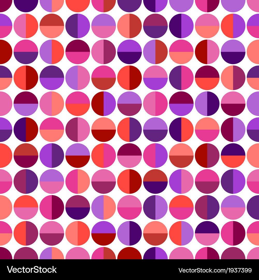 Seamless pattern with colorful geometric shapes Vector Image