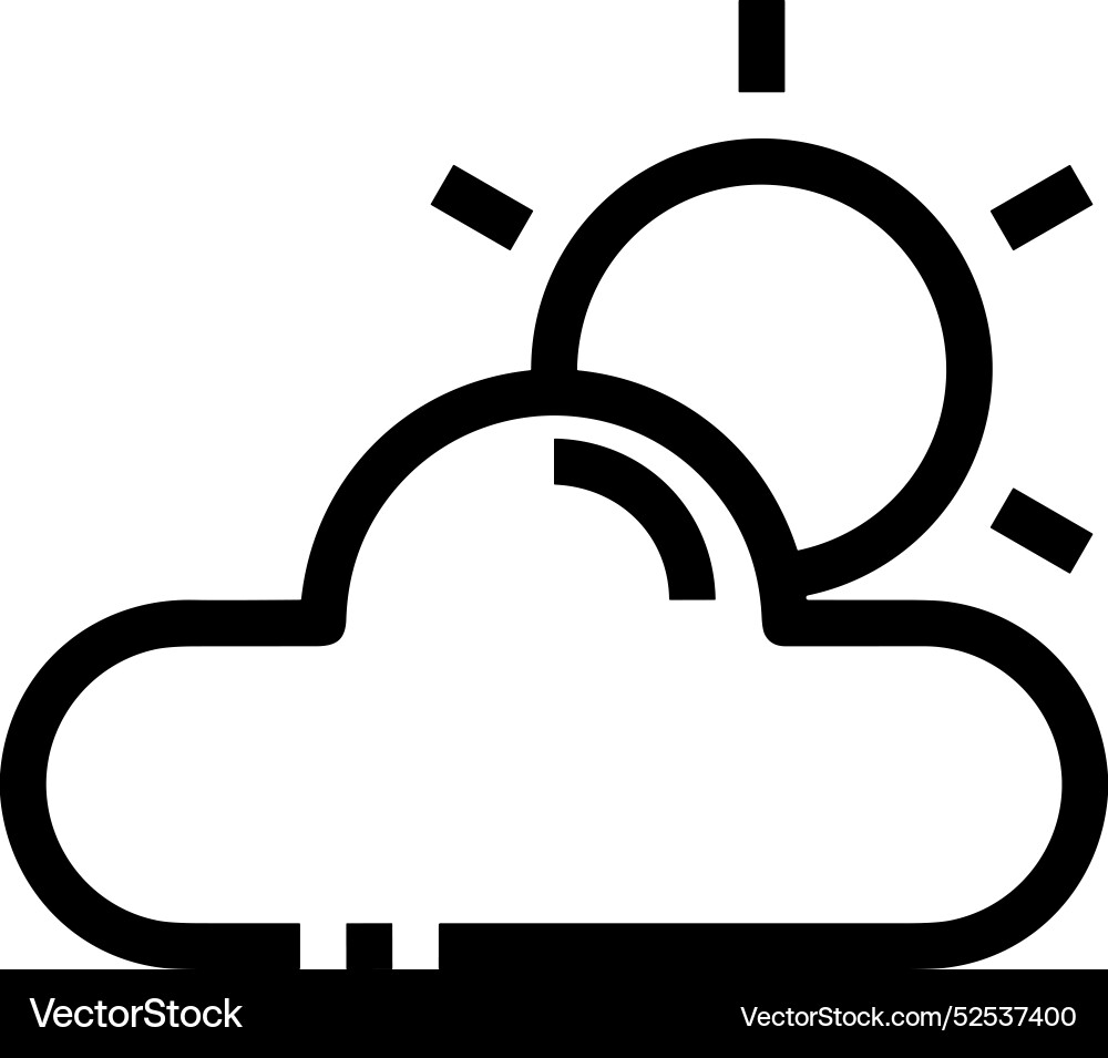 Cloud storage icon symbol image of the hosting Vector Image