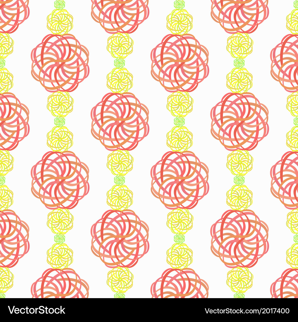 Colorful Scroll Pattern vector image