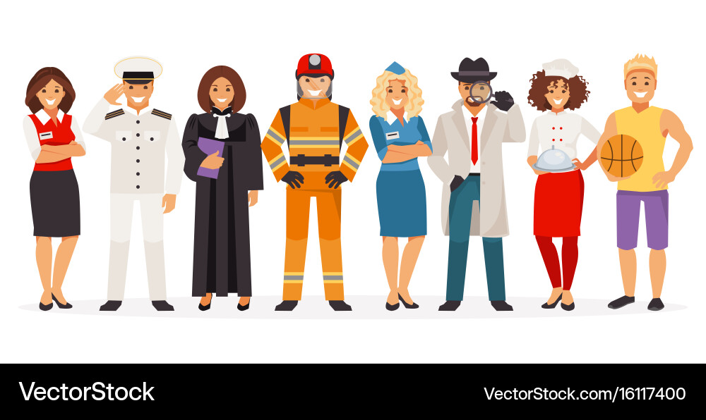 Other Professions Diverse Professions Set Royalty Free Vector Image