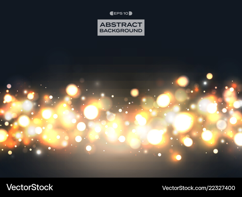 Night colorful bokeh dot pattern with glitters Vector Image