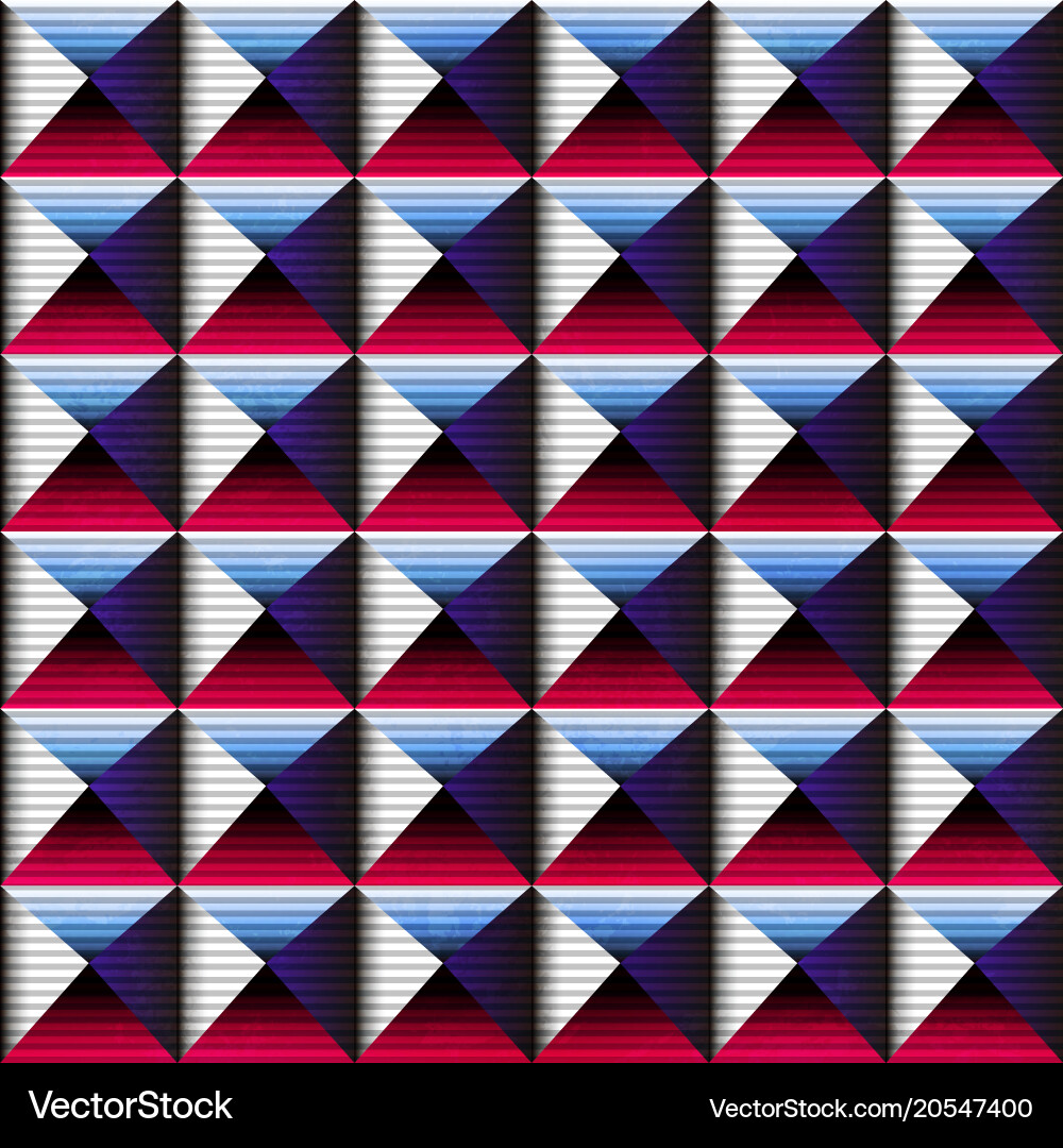 Spectrum color square pattern vector image