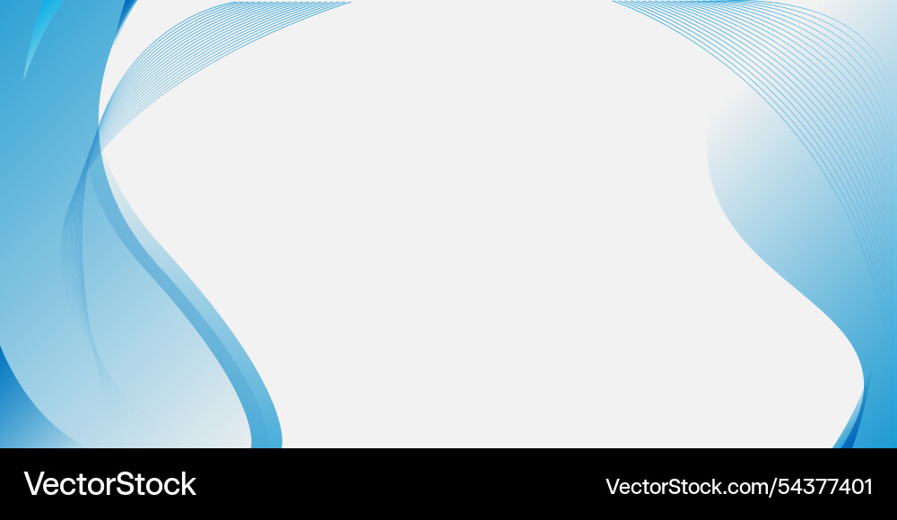 Abstract curve framing for background template vector image