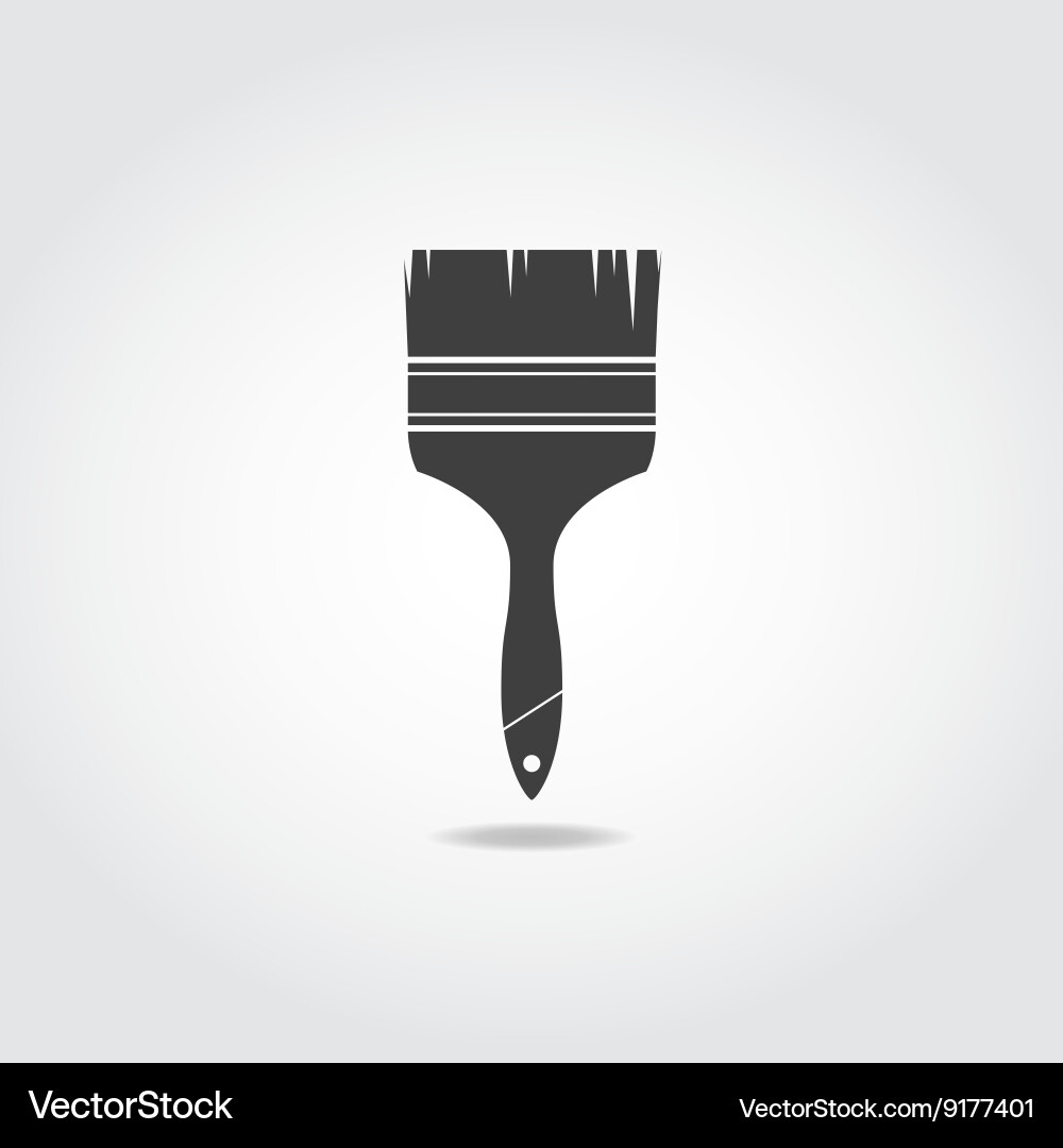 Brush black icon Royalty Free Vector Image - VectorStock