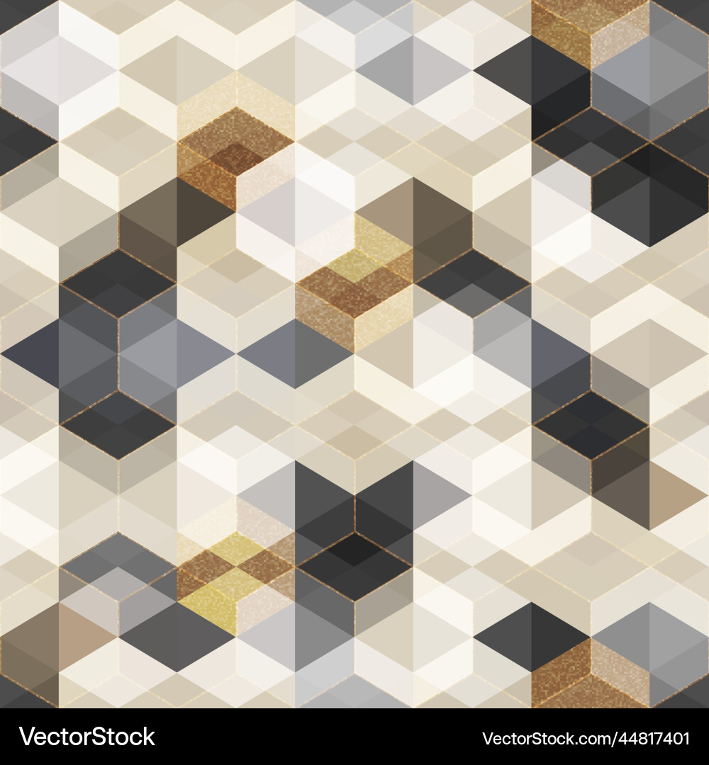 Tech geometric pattern with gold frame Tech geometric pattern with gold frame vector image