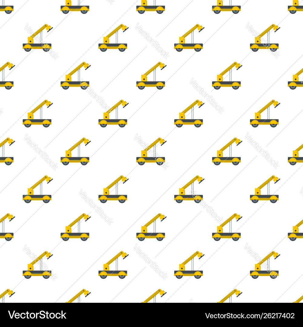 Engineering crane pattern seamless Engineering crane pattern seamless vector image