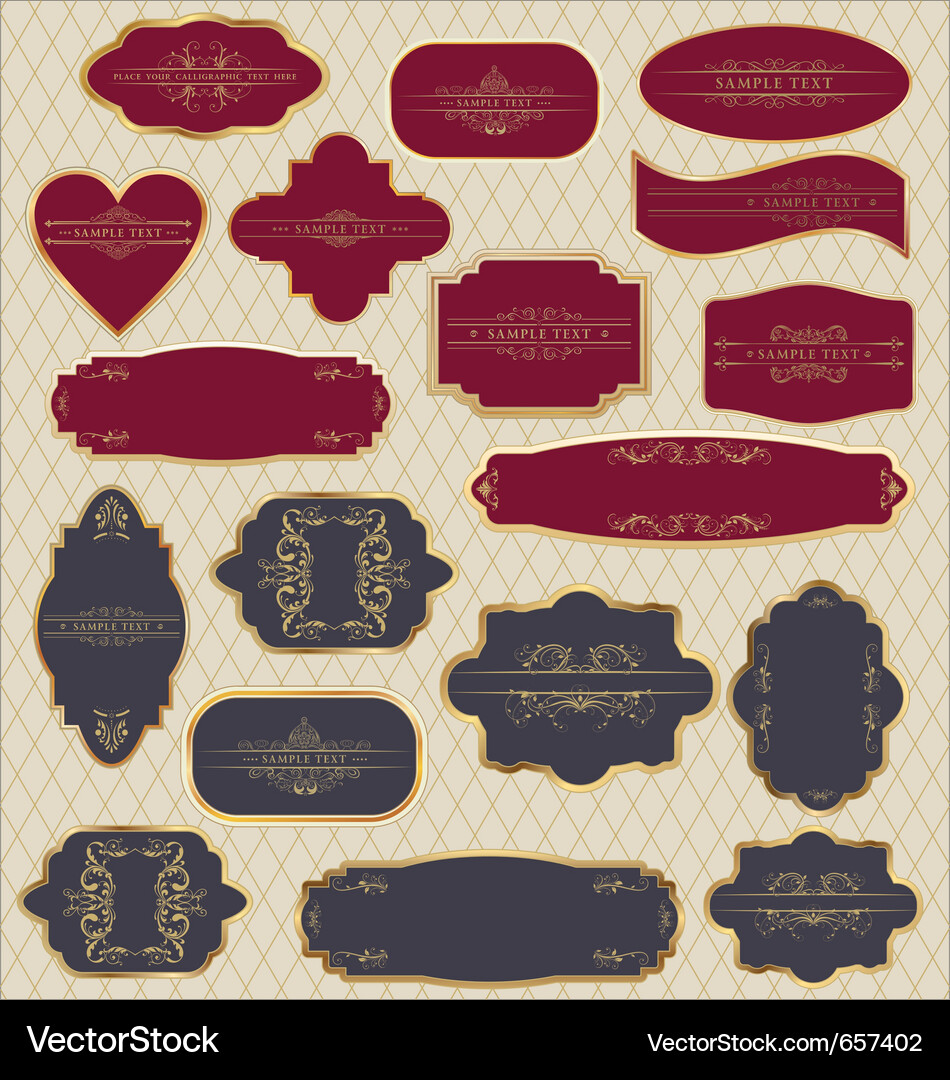 Frame set Vector Image