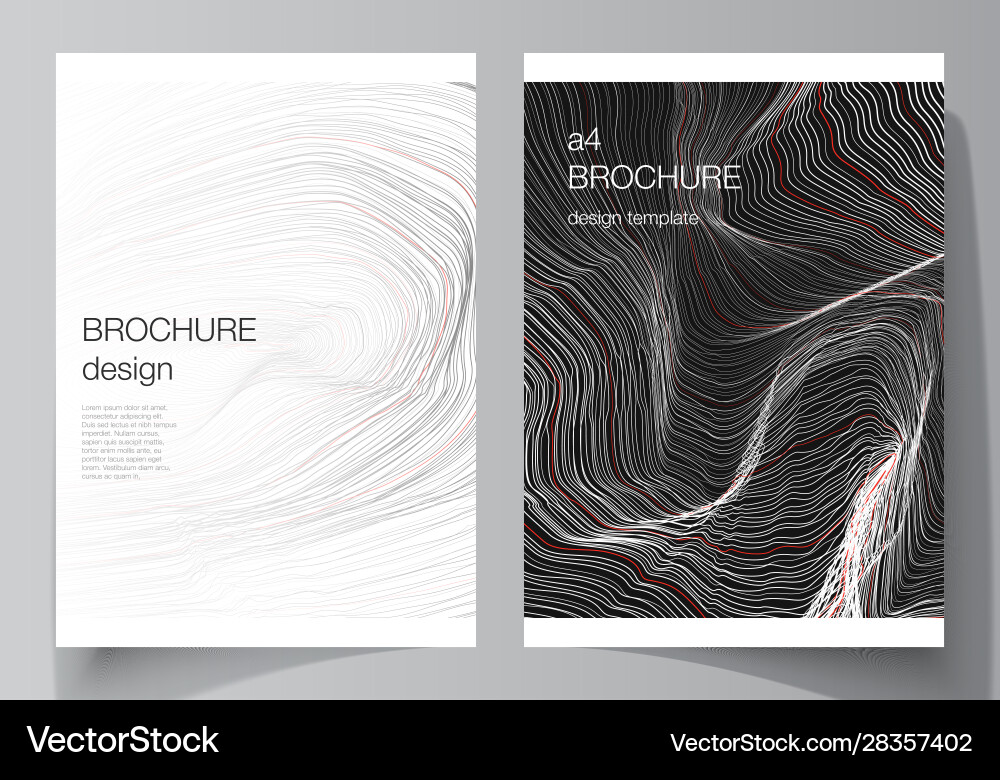 Layout a4 format modern Layout a4 format modern vector image