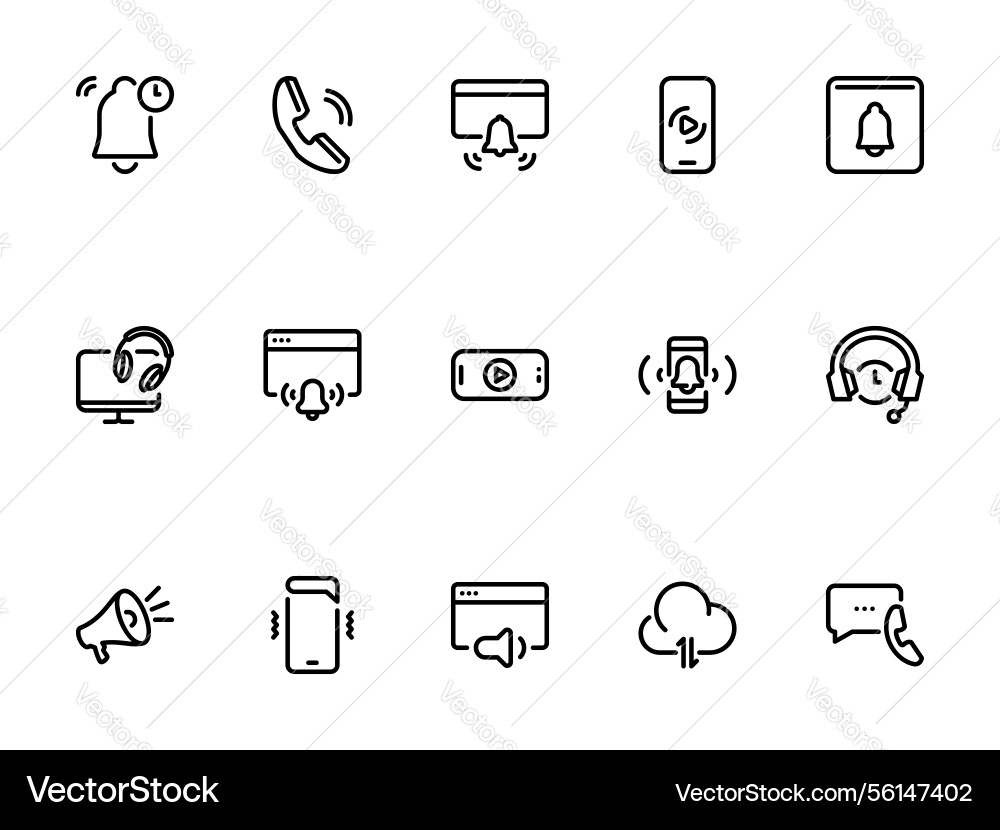 Simple icon on a theme sound notifications Simple icon on a theme sound notifications vector image