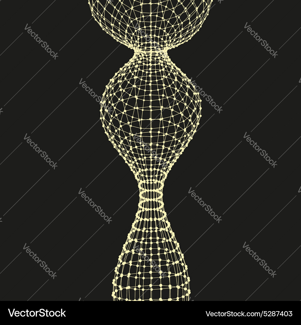 Abstract connection points and lines graphic Vector Image
