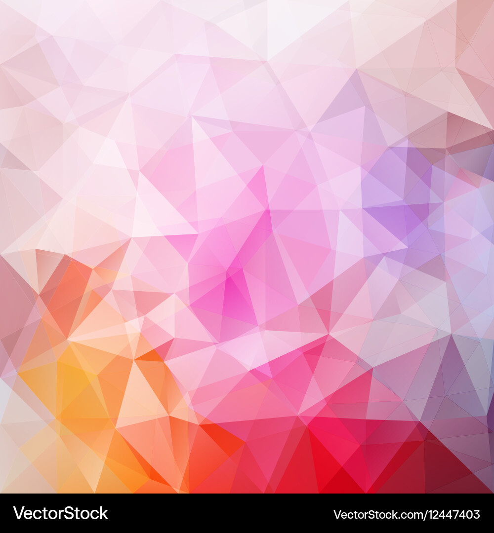 Colorful Polygonal Background vector image