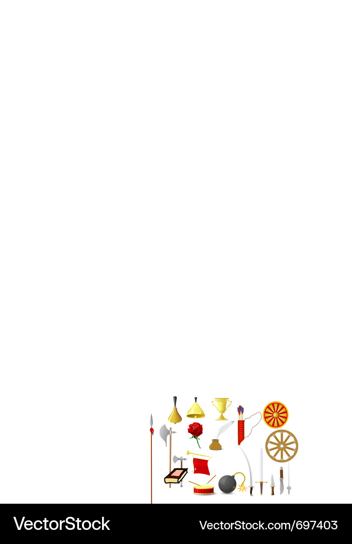 Old objects Vector Image
