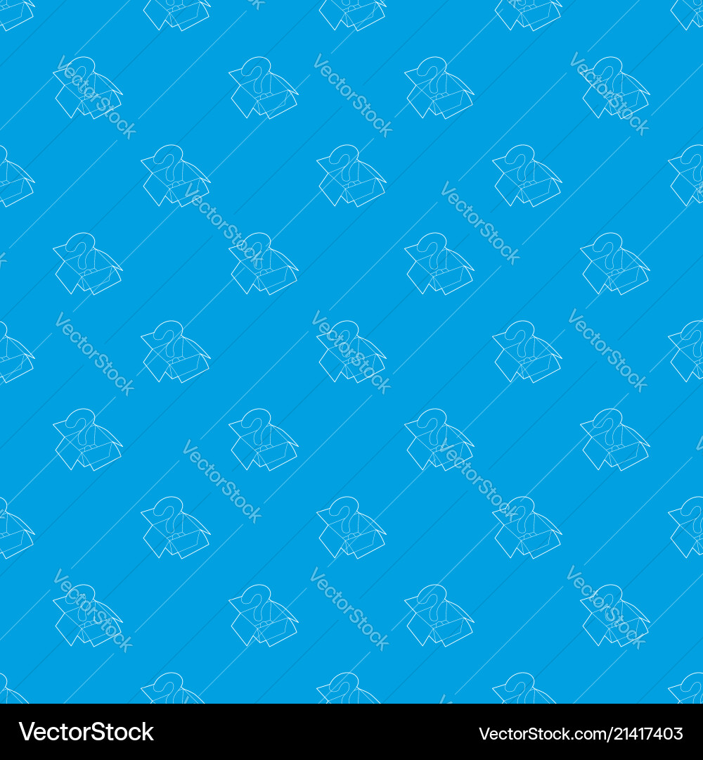 Question sign inside open box pattern Question sign inside open box pattern Vector Image