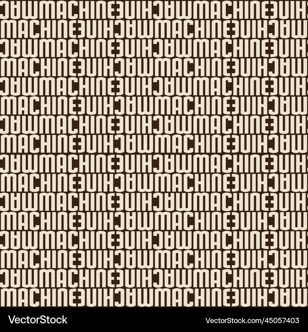 Seamless pattern in typographic style Vector Image