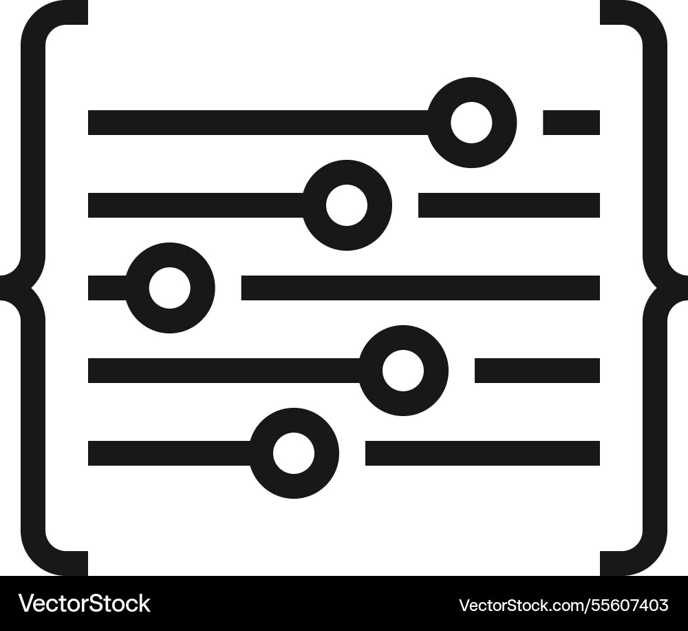 Tweaking flat line web icon concept Tweaking flat line web icon concept Vector Image