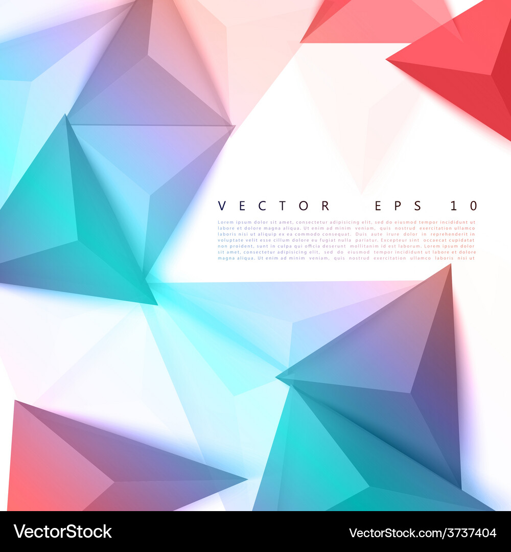 Background abstract polygon triangle Vector Image