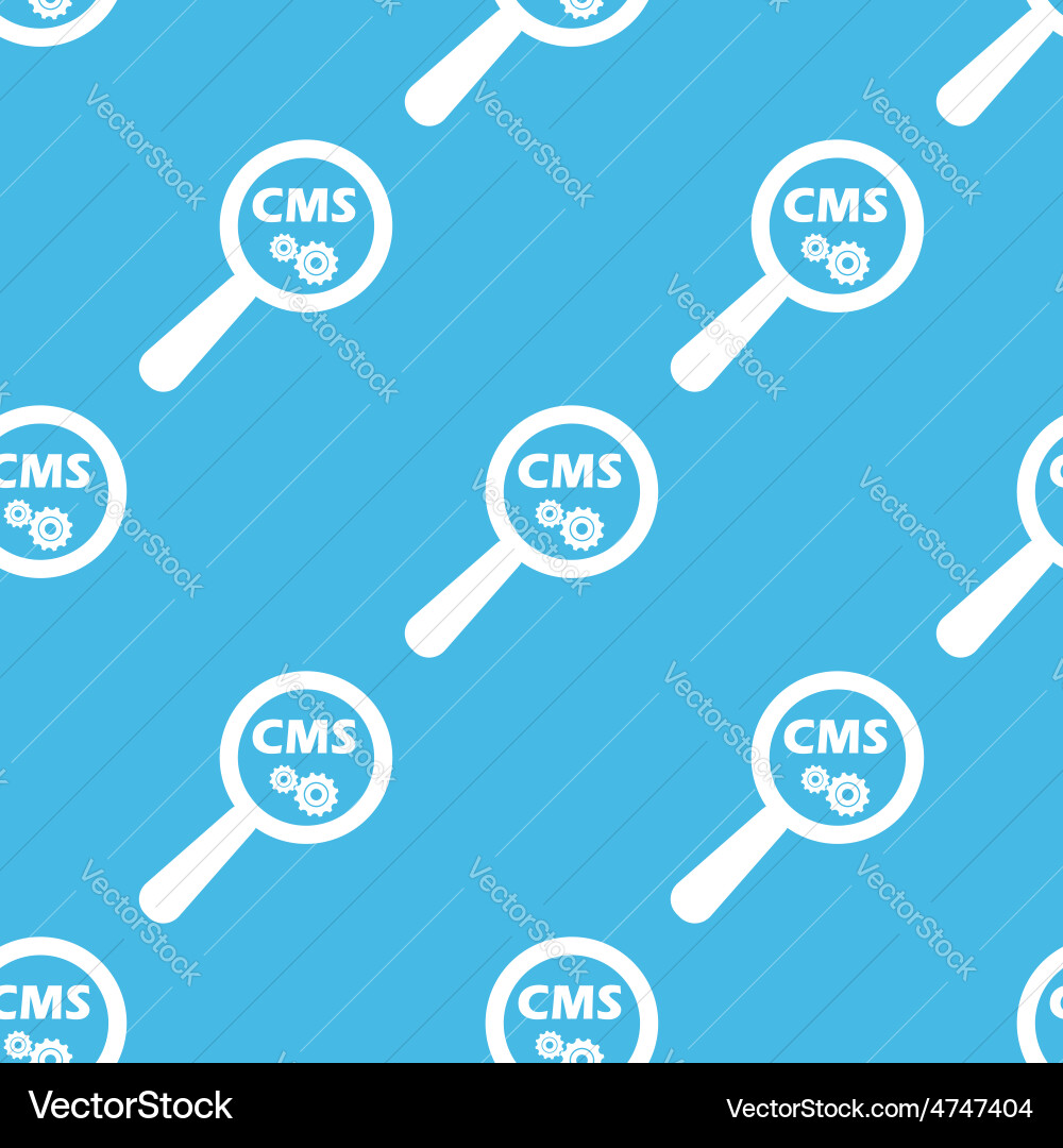Blue cms search pattern vector image