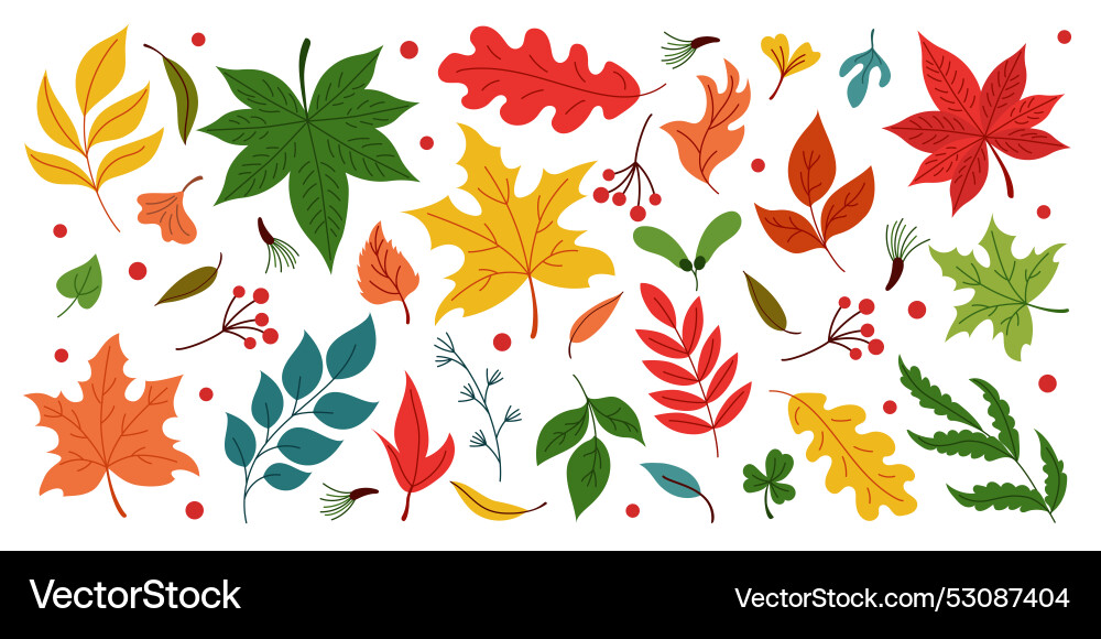 Leaf fall autumn maple icon pattern tree red Leaf fall autumn maple icon pattern tree red vector image