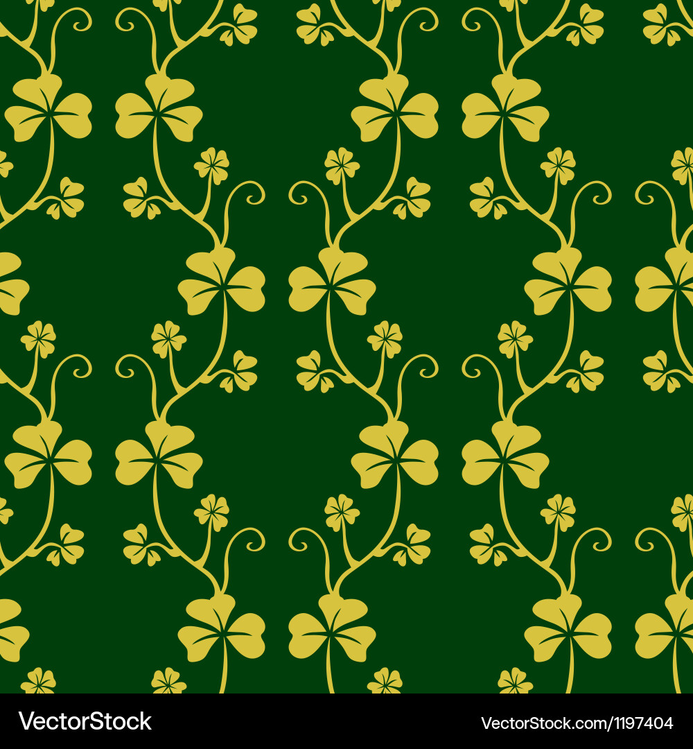 Seamless pattern with clover Vector Image