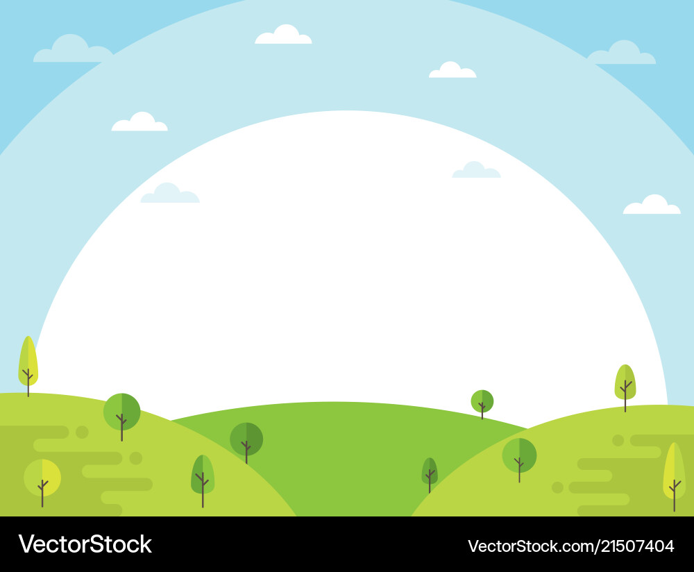 Serene Nature Landscape Vector Image