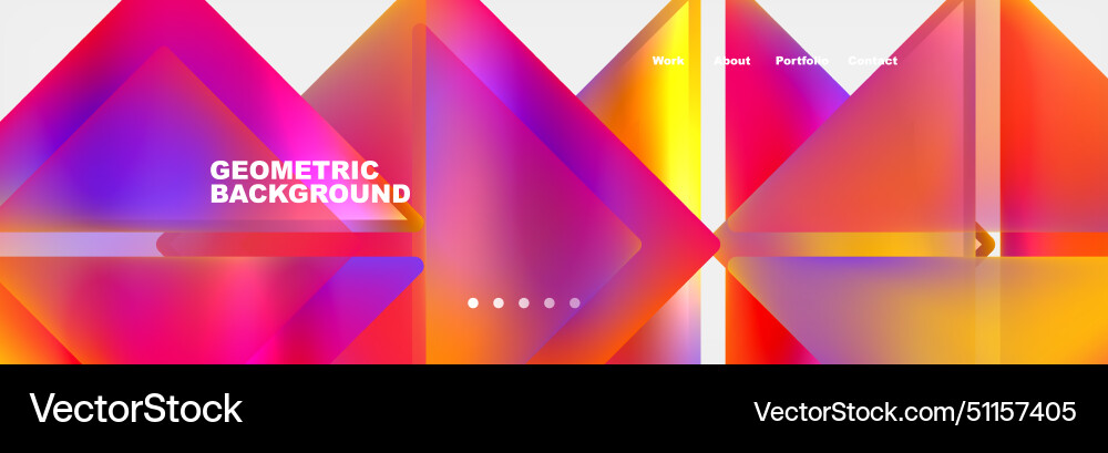 A colorful geometric background with triangles A colorful geometric background with triangles vector image