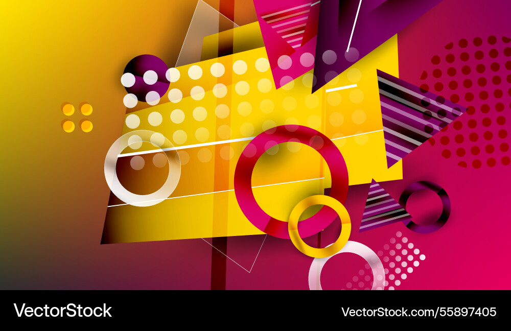 Abstract background - overlapping circles vector image