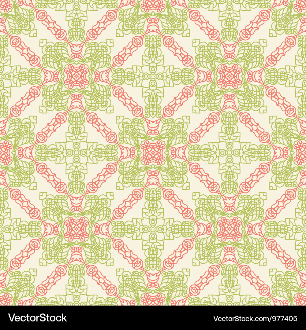 Decorative retro pattern Vector Image